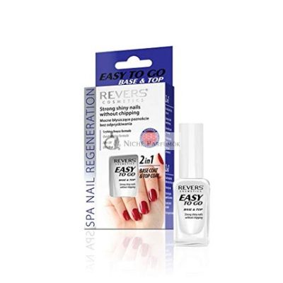 REVERS 2 az 1-ben Easy to Base és Top | Erős, fényes körmök, kopás nélkül | Köröm kondicionáló erősítő 10ml