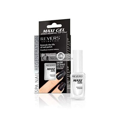 REVERS MAXI Gel Effect Plumping Top Coat körömlakk élettartam meghosszabbító és kondicionáló 10ml