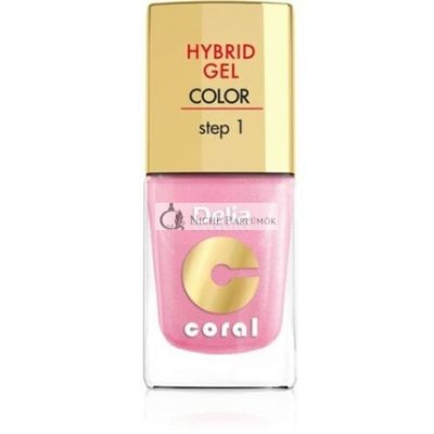 Delia Cosmetics Korall Hibrid Zselés Körömlakk No. 31 Gyöngyház Rózsaszín, 11ml