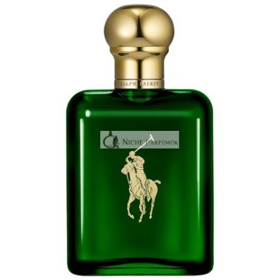 Ralph Lauren Polo Eau de Toilette férfi parfüm, fás és fűszeres, fenyő, pacsuli, bőr és dohány, közepes intenzitás, 125 ml