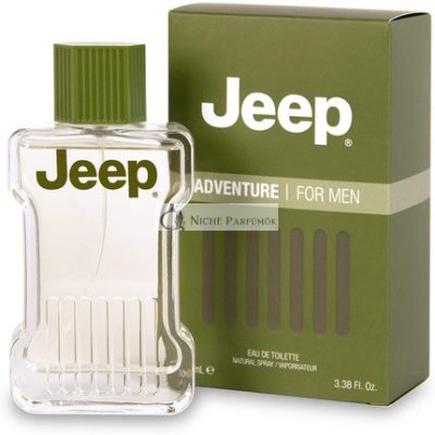 Jeep Adventure Eau de Toilette Aromás Fás Illat Virágos Aláfestéssel, 100ml