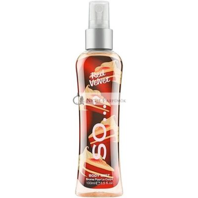So...? Női Red Velvet Testpermet, 100ml