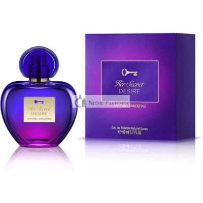 Antonio Banderas Her Secret Desire Eau de Toilette spray nőknek, 50ml