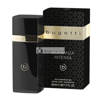 Bugatti ELEGANZA Intensa EdP 60ml Női Eau de Parfum - Őszibarack, Málna, Gyöngyvirág, Vanília