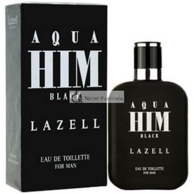 Aqua HIM Black by Lazell Edt + Ajándék 5ml Utazó Méretű Parfüm Atomizer & Utántöltő Pumpa