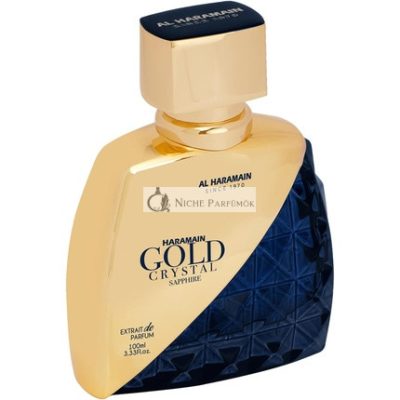 Al Haramain Gold Crystal Sapphire Extrait de Parfum 100ml Luxus Arab Parfüm