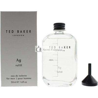Ted Baker Tonics Ag Silver Férfi Utántöltő Üveg Eau de Toilette, 50ml