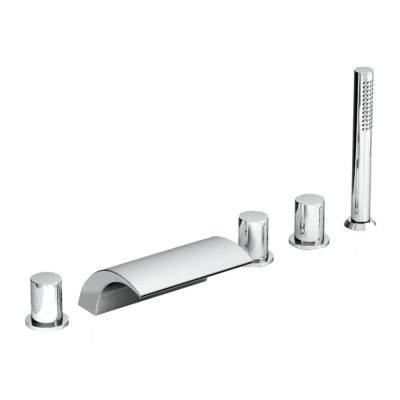 RAVAK WF 025.00 kádperemre szerelhető kádtöltő csaptelep zuhanyszettel