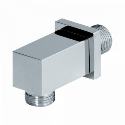 STROHM TEKA szögletes fém fali csatlakozó zuhany gégecsőhöz 