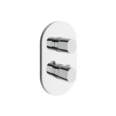 Ravak Chrome II 067.00 háromutas termosztátos süllyesztett kád csaptelep