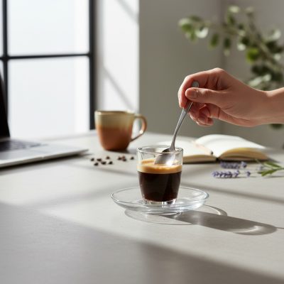 Domino Kávéscsésze Szett Mokkacsésze és Alj, 75 ml, Üveg, 6 db-os csomag – Elegancia a kávézás élményéhez