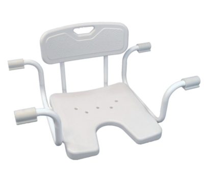 Állítható fürdőkád beülőke háttámlával higiénia nyílással