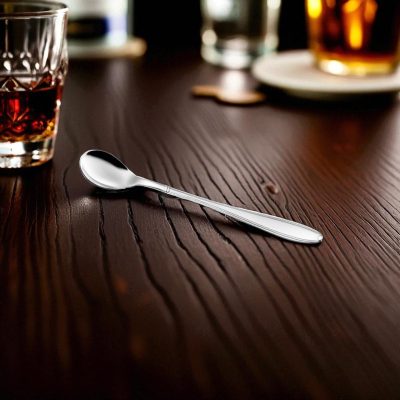 Kappa koktélkanál, 2,5 mm-es, 6 db-os csomag, 18/10-es rozsdamentes - Olasz minőség