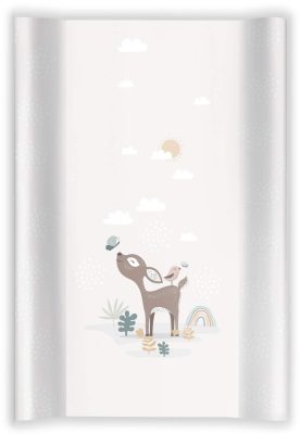 Őzike – Pelenkázólap merev peremes 70×50 cm | Pasztell színvilág, bájos őzikével