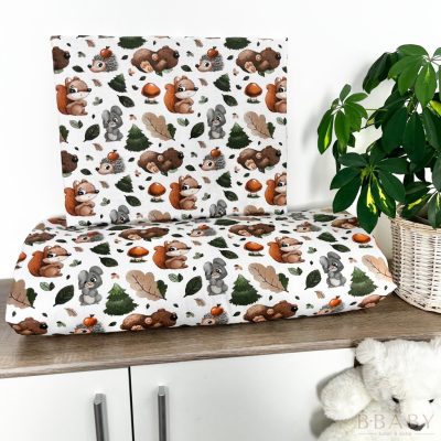 Őszi Erdei Mókus gyerek ágynemű szett – Mesés kalandok a színes falevelek között! 90 x 140