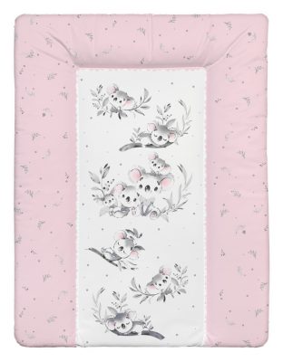 Pelenkázólap puha Softy – Koala Rózsaszín 70x50 cm | Wellsoft puhaságú, vízhatlan, kislányos koala mintás pelenkázó alátét