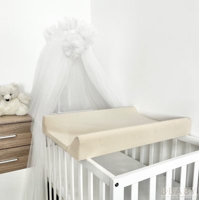 Tejeskávé pelenkázólap huzat 50×70 cm – 100% pamut, gumis, ékes pelenkázóra