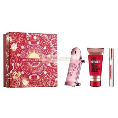 Carolina Herrera 212 Heroes Nőknek Eau de Parfum Vaporizer 80ml, Testápoló 100ml, Roll-On 10ml