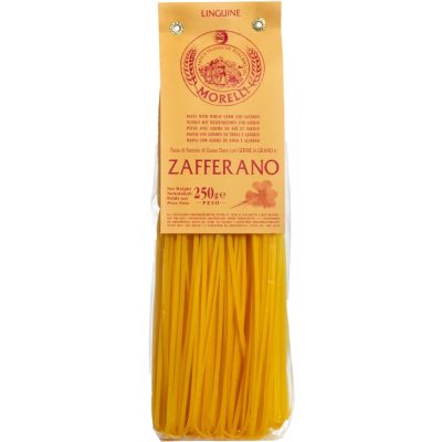 Morelli Linguine tészta sáfránnyal és búzacsírával, 250g