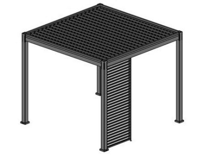 Rojaplast bioklimatikus pergolához vízszintes alumínium árnyékpanel 1,3 méter (kiegészítő)