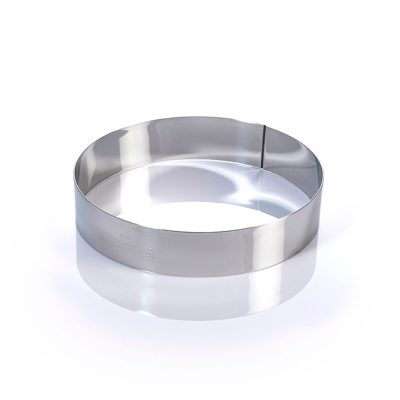 Tortakarika-sütőkeret átmérő 18 cm magasság 4 CM, rozsdamentes - Martellato minőség