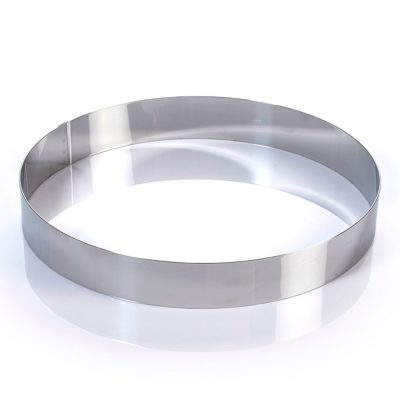 Tortakarika-sütőkeret átmérő 26 cm magasság 4 CM, rozsdamentes - Martellato minőség