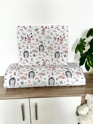 Boldog Nyuszi és Süni gyerek ágynemű szett – Ölelésre váró erdei barátokkal 90 x 140