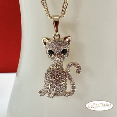 18K Gold filled medál- Catty