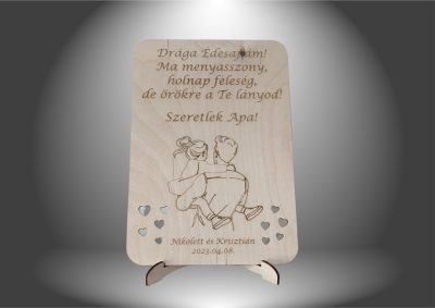Esküvői Szülőköszöntő Ajándék (Apának Menyasszonytól)