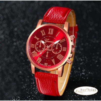 Női Geneva karóra - Piros