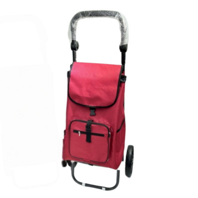 Vanko bordó állítható fogantyús gurulós bevásárló kocsi