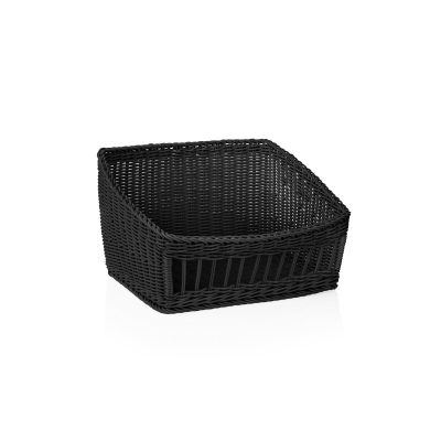 Pékáru kosár 45x40x27 cm fekete polipropilén - Német minőség
