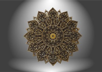 3D Mandala - Arany Ragyogás