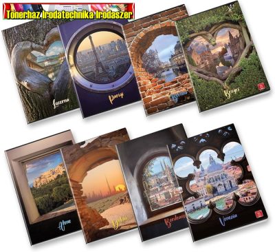 Füzet Pigna Special view A/4 tűzött 42 lapos vonalas (81-32, 81-42) margós