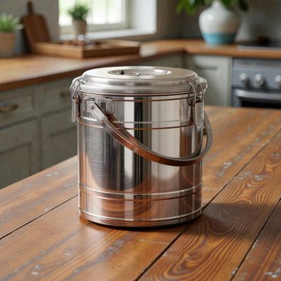 Badella ételszállító 15 liter duplafalú 30x32 cm