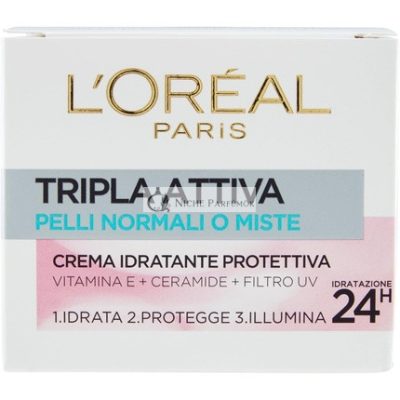 L'Oréal Paris Triple Active Krém Normál Bőrre, 50ml