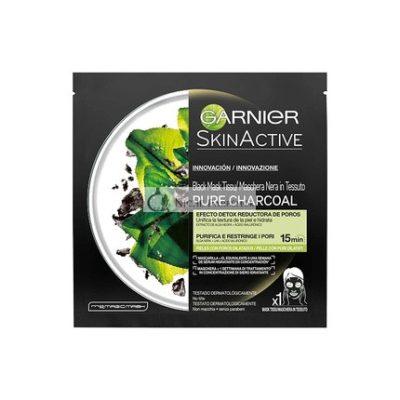Garnier - Szövetmaszk Fekete Tiszta Aktív Szén