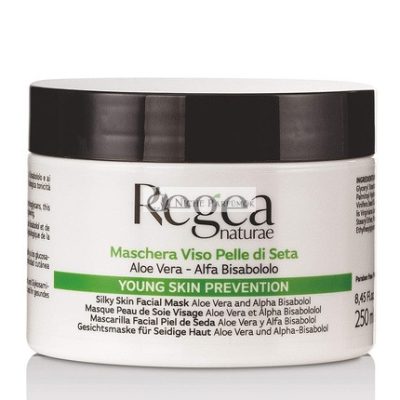 Selymes Bőr Arcmaszk Aloe Verával és Alpha-Bisabololal - Fiatal Bőr Prevenció