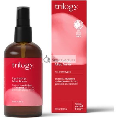 Trilogy Hidratáló Mist Toner 100ml - Minden Bőrtípusra, Rózsa, Geránium és Levendula