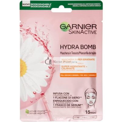 Garnier SkinActive Hydra Bomb Szuperhidratáló Nyugtató Szövetmaszk 32g