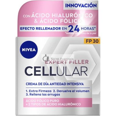 CELLULAR FILLER Hyaluronsav & Folsav Nappali Krém SPF30, 50ml