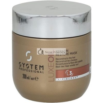 Wella SP Energia Kód Luxe Olaj Keratin Helyreállító Maszk L3