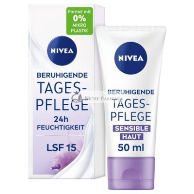 NIVEA Nyugtató Nappali Ápoló Krém 24h Hidratálás SPF 15, 50ml