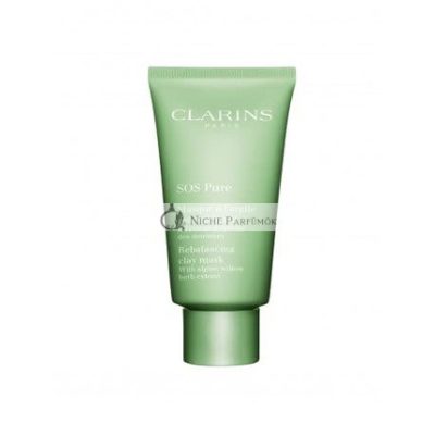 CLARINS SOS Tiszta Újraegyensúlyozó Agyagmaszk, 75ml