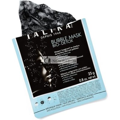 Talika Buborék Maszk Bio-Detox Oxigén Buborék Tisztító Arcpakolás Aktív Szén Maszk Minden Bőrtípusra