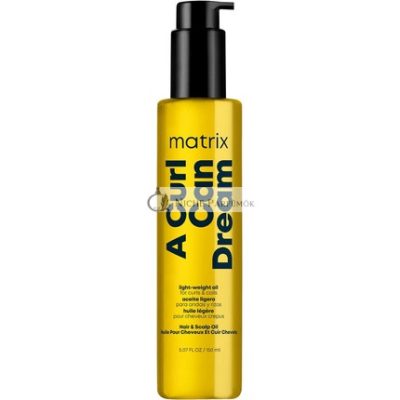 Matrix Total Results A Curl Can Dream Könnyű Olaj Napraforgó Olajjal Göndör és Kócos Hajra, 150ml