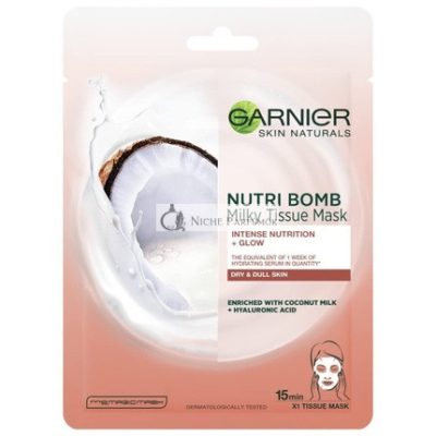 Garnier Skin Naturals Tejmaszk Kókusztejjel Száraz Bőrre, 32g