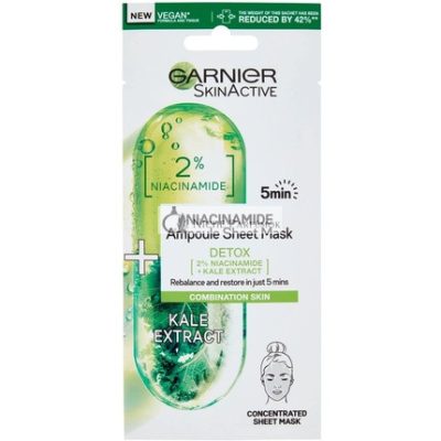 Garnier Niacinamid Detox Ampulla Arcpakolás Káposzta, 15g