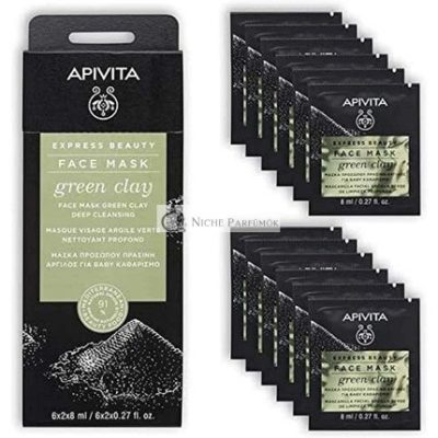 Apivita Zöld Agyagos Arcmaszk 8ml - 2 db-os csomag
