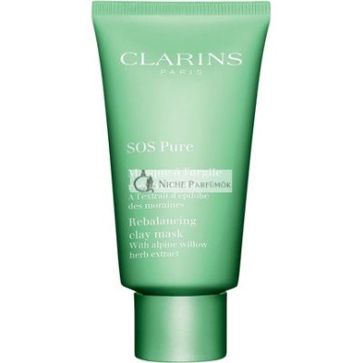 Clarins SOS Tiszta Agyag Arcpakolás Hámlasztó és Tisztító, 75ml
